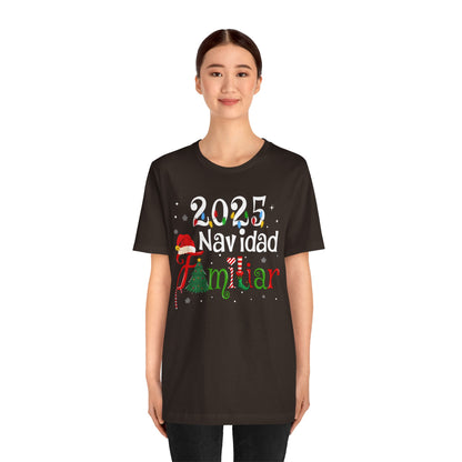 Navidad Familiar 2025 Shirt – Spanish Feliz Navidad Matching Holiday Tee