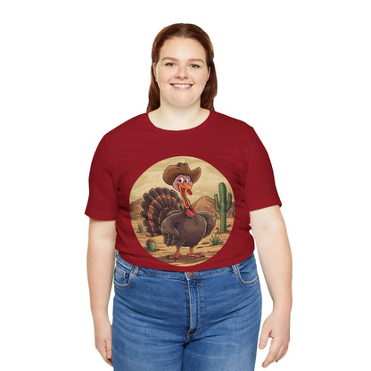Western Thanksgiving Cowboy Turkey Shirt – Texas Desert Cowgirl Tee