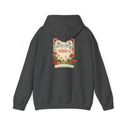Abide in Me Hoodie – Faithful Blooms Bible Scripture Christian Pullover