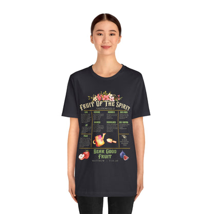 Fruit of the Spirit Shirt – Christian Galatians 5:22-23 Bible Verse Faith Tee