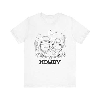 Howdy Frog Toad Couple Shirt – Cowboy Cowgirl Western Rodeo Cactus Tee