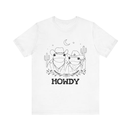 Howdy Frog Toad Couple Shirt – Cowboy Cowgirl Western Rodeo Cactus Tee