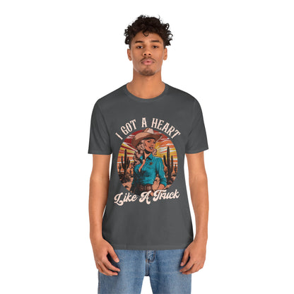 Heart Like A Truck Shirt – Christian Cowgirl Desert Western Rodeo Tee