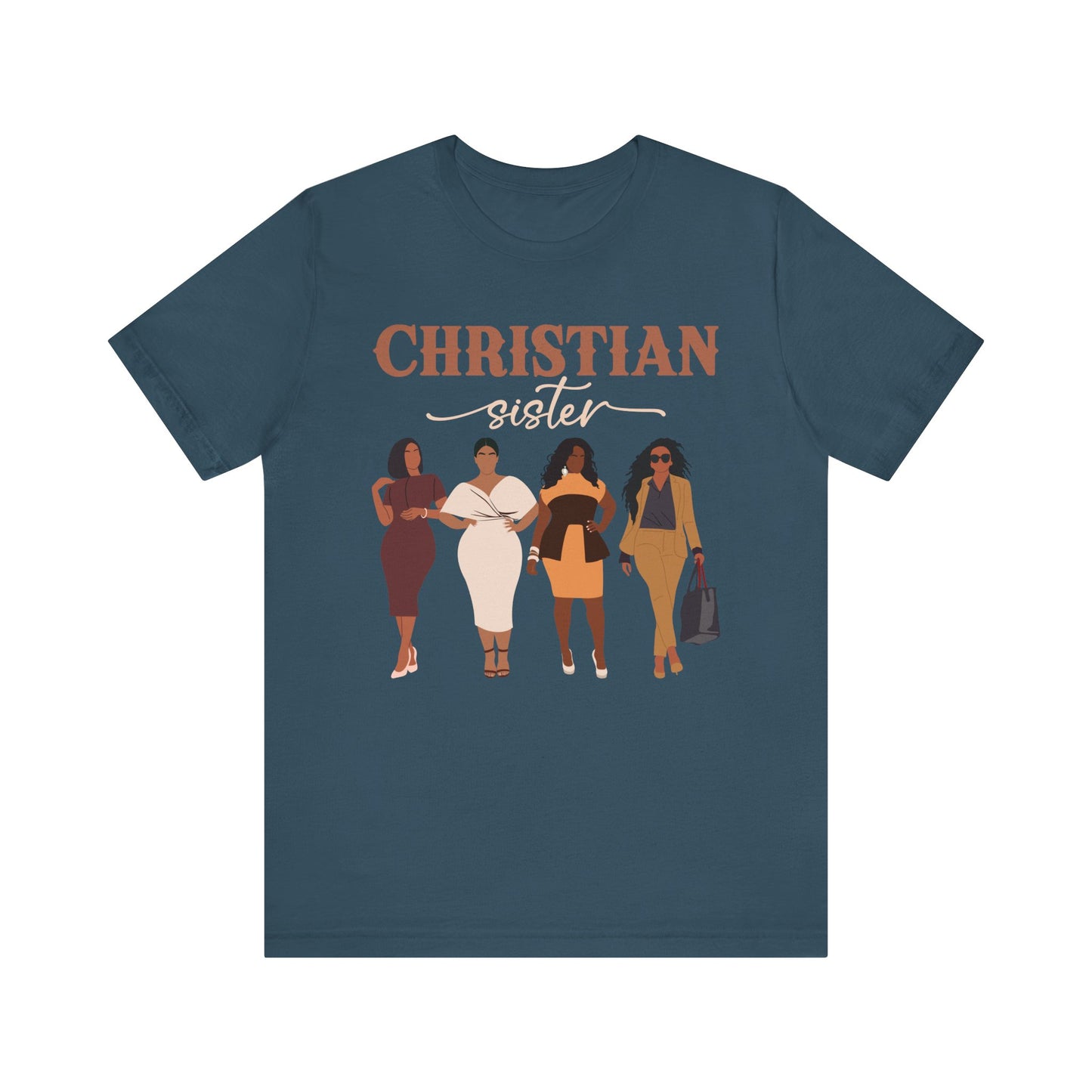 Christian Sister Melanin Shirt – Bold Black Woman of God Faith Graphic Tee