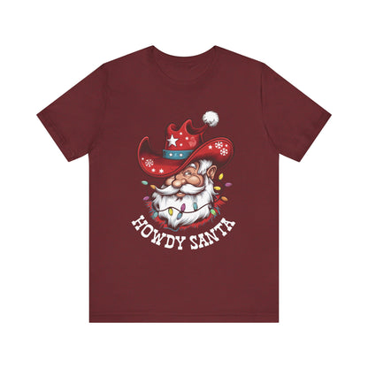 Howdy Santa Shirt – Funny Cowboy Western Christmas Holiday Costume Tee