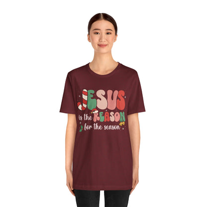Retro Groovy Jesus Christmas Shirt – Vintage Christian Faith Holiday Tee