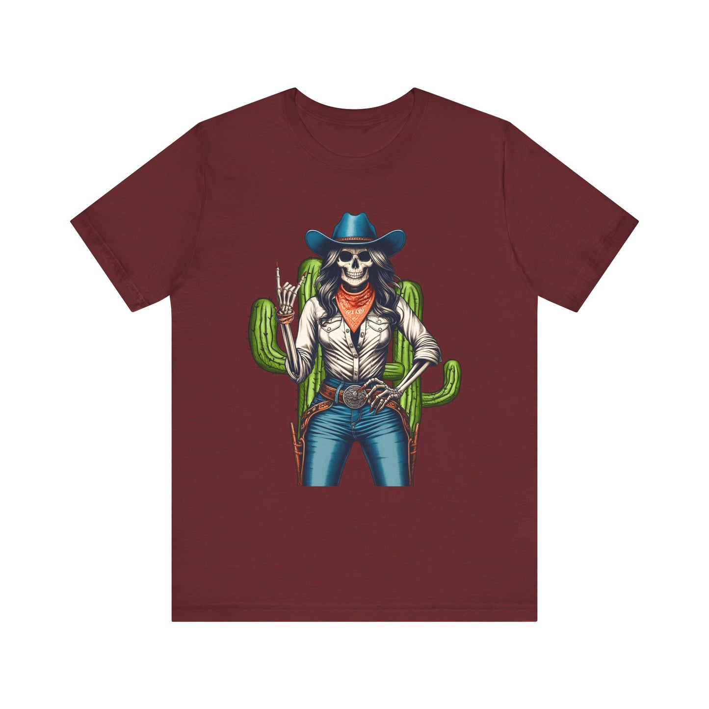 Howdy Skull Cowgirl Shirt – Skeleton Rock Hand Western Rodeo Texas Tee