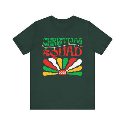 Christmas Squad 2025 Shirt – Retro Groovy Matching Holiday Group Tee