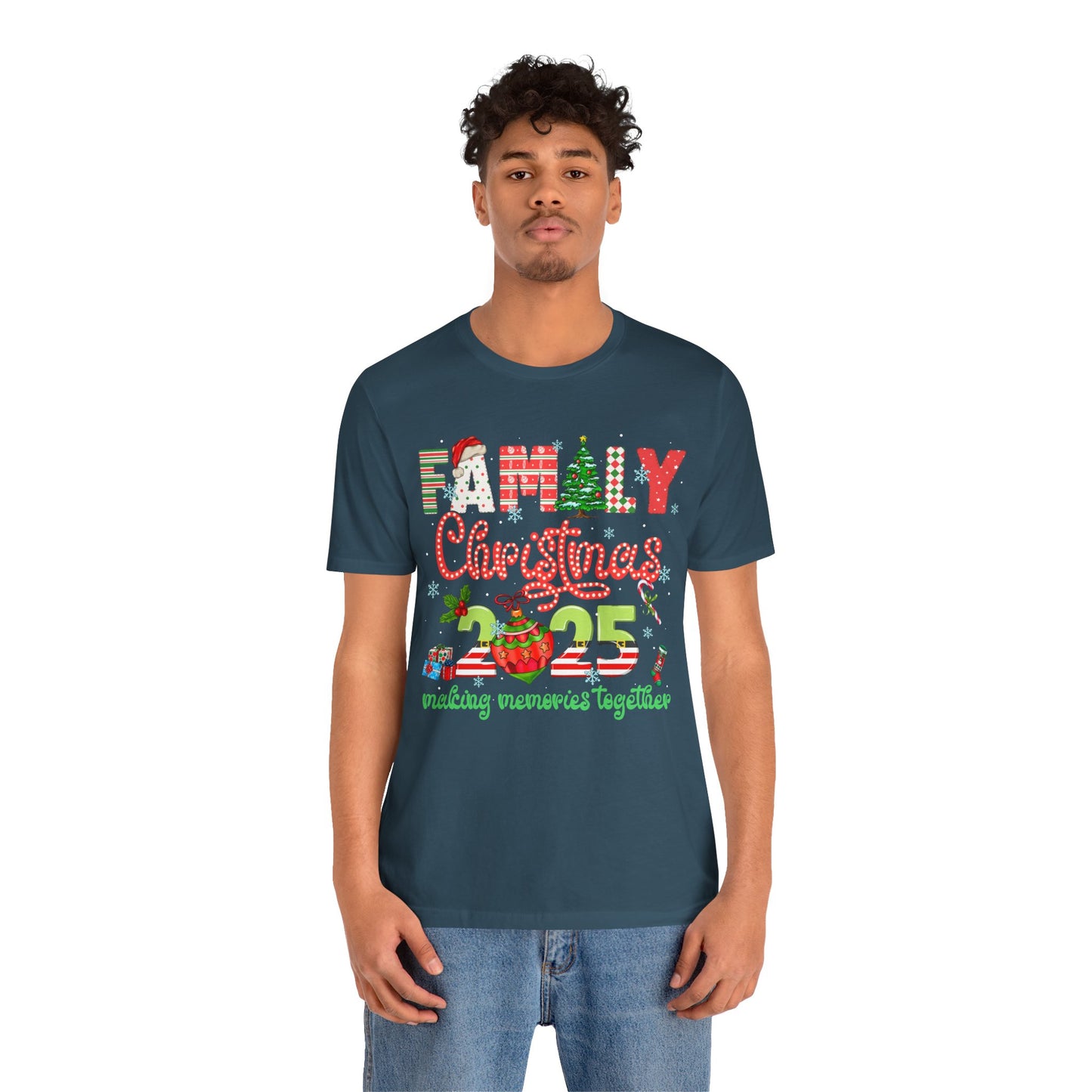 Family Christmas 2025 Matching Shirt – Festive Holiday Lights Ornament Tee