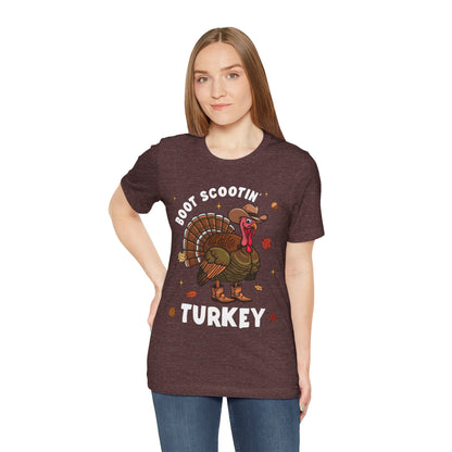 Thanksgiving Cowboy Turkey Shirt – Boot Scootin’ Western Rodeo Tee
