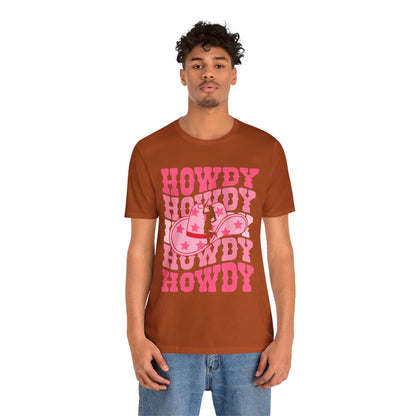 Howdy Pink Cowgirl Shirt – Disco Western Rodeo Country Girl Tee