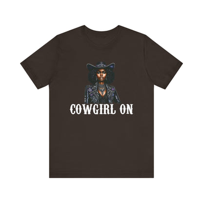 Cowgirl on Black Shirt – Howdy Southern Western Rodeo Texas Tee