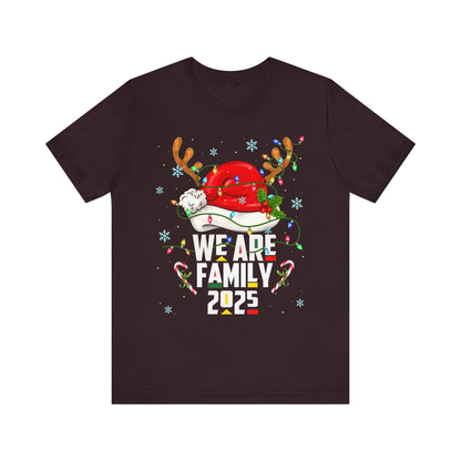 We Are Family 2025 Shirt – Afro Christmas Tree & Santa Matching Black Family Tee