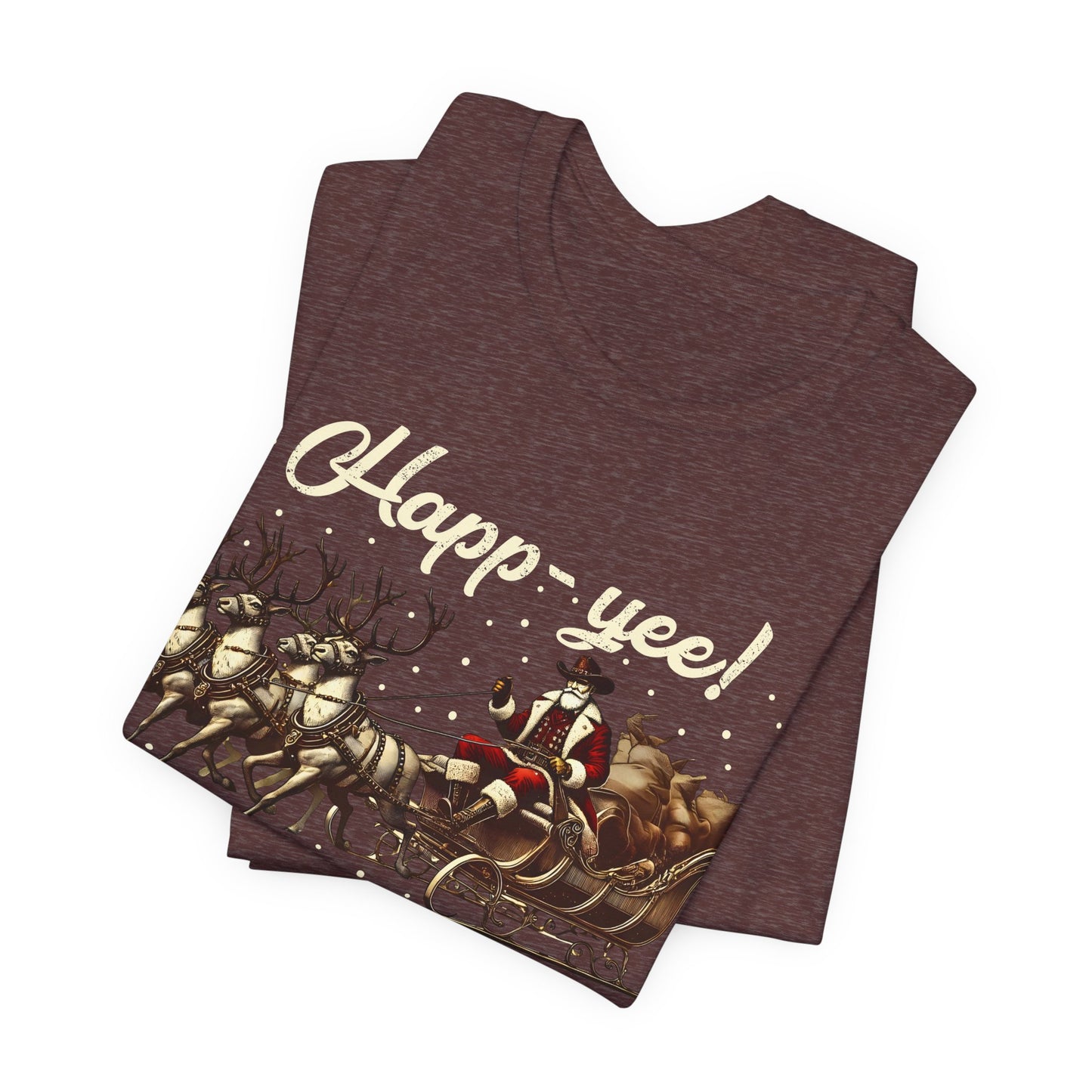 Happy Yeehaw Holidays Shirt – Funny Western Howdy Santa Christmas Tee