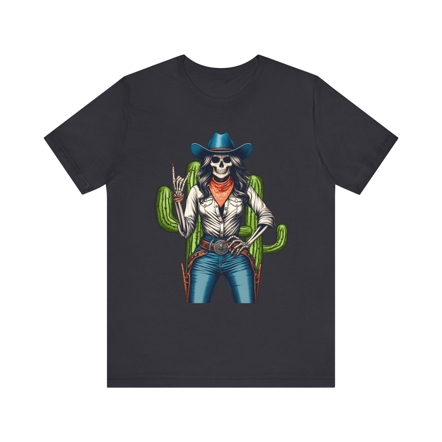 Howdy Skull Cowgirl Shirt – Skeleton Rock Hand Western Rodeo Texas Tee