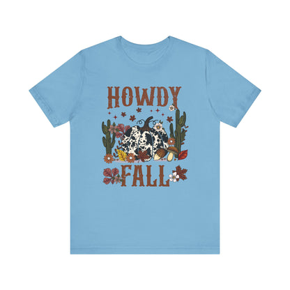 Retro Howdy Fall Shirt – Western Cowboy Pumpkin Country Thanksgiving Tee