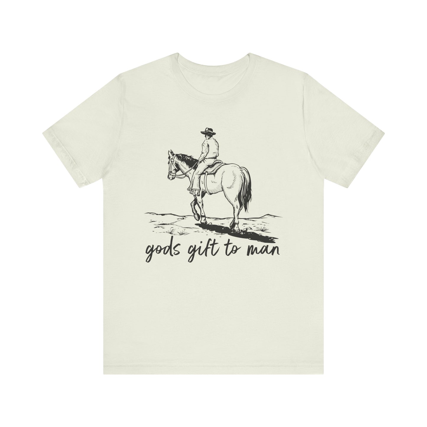 God’s Gift to Man Shirt – Cowboy Howdy Rodeo Christian Western Tee