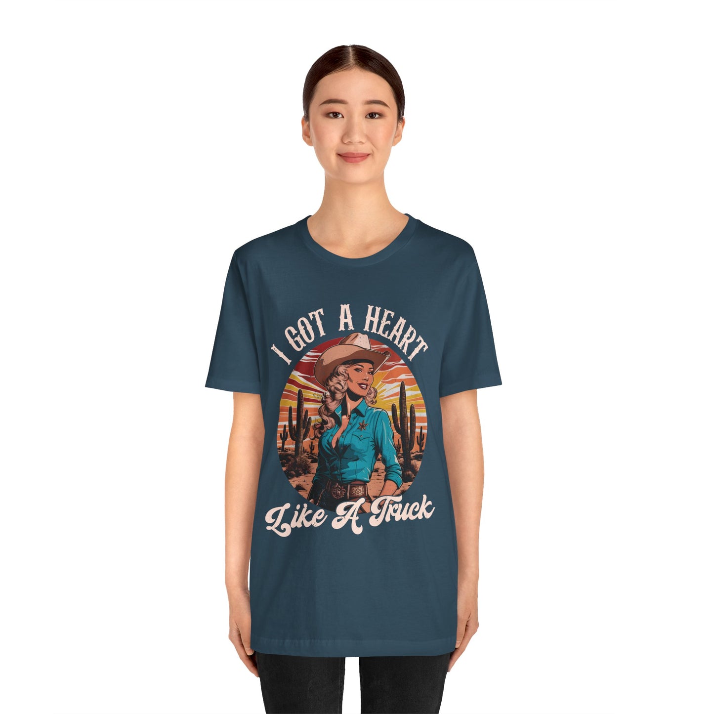 Heart Like A Truck Shirt – Christian Cowgirl Desert Western Rodeo Tee