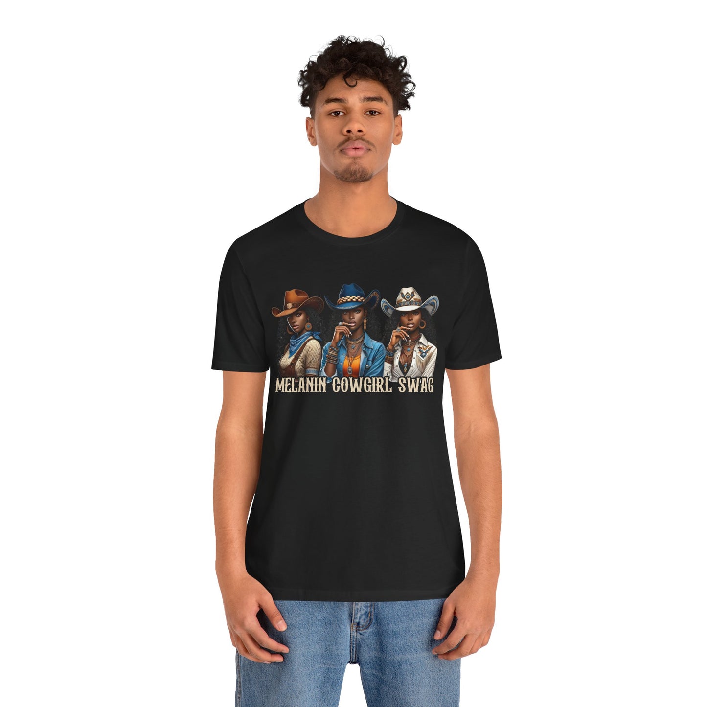 Melanin Cowgirl Swag Shirt – Black African American Western Tee
