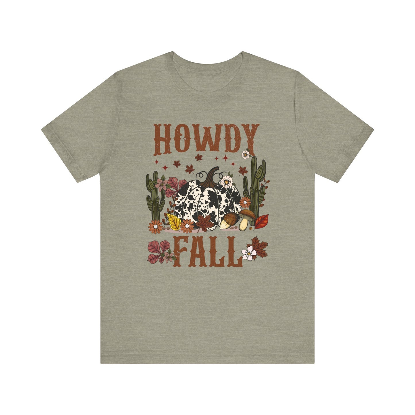 Retro Howdy Fall Shirt – Western Cowboy Pumpkin Country Thanksgiving Tee