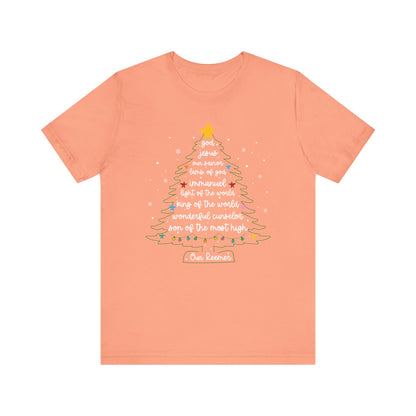 Christian Christmas Tree Sayings Shirt – God Jesus Savior Faith Holiday Tee