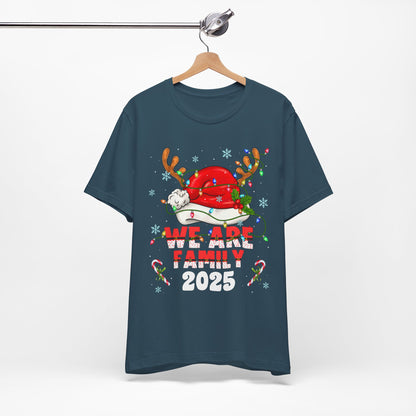 We Are Family 2025 Shirt – Matching Christmas Tree Santa Holiday Pajama Tee