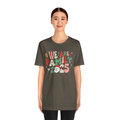 We Are Family 2025 Shirt – Santa & Christmas Tree Matching Family Holiday Tee