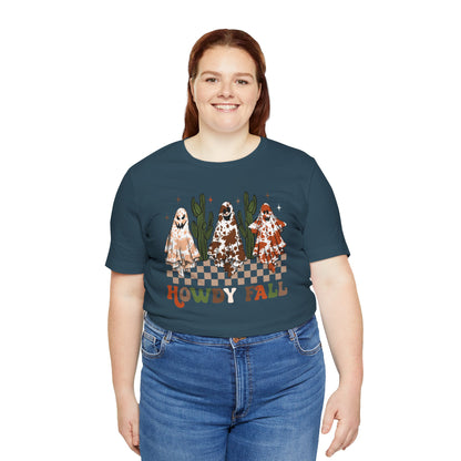 Howdy Fall Retro Ghost Shirt – Western Cowboy Cowgirl Halloween Tee
