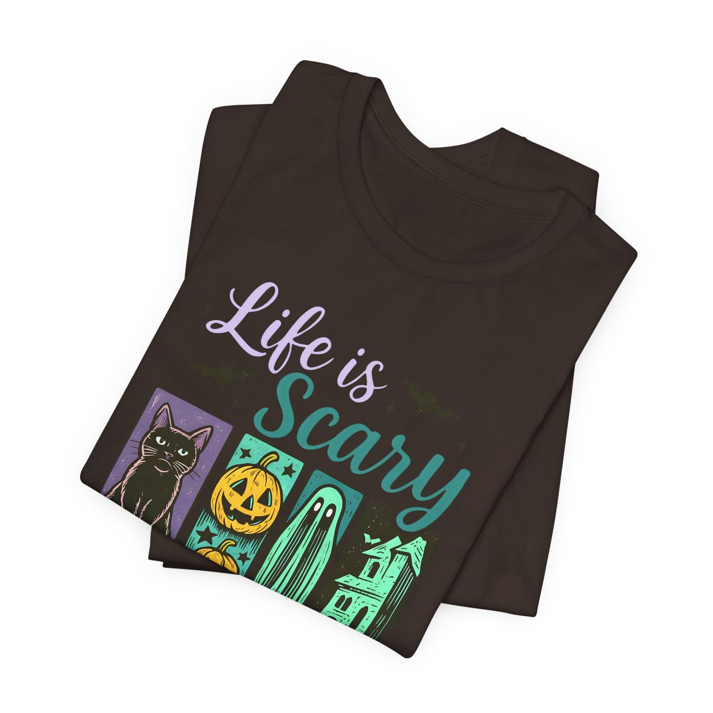 Life Is Scary Without Jesus Shirt – Christian Retro Halloween Faith Tee