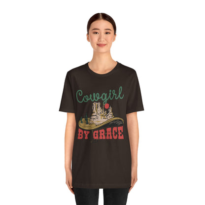 Cowgirl By Grace Shirt – Vintage Christian Western American Rodeo Tee