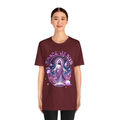 Space Jesus Galaxy Shirt – Cosmic Christian Planet Faith Graphic Unisex Tee