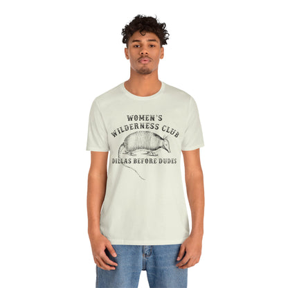 Women’s Wilderness Club Shirt – Dillas Before Dudes Western Armadillo Tee