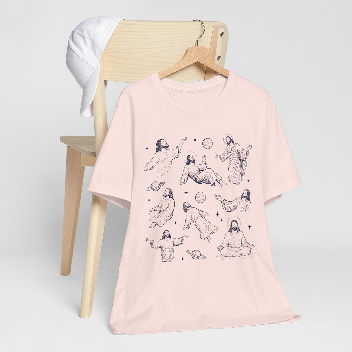 Floating Jesus Space Shirt – Funny Faith Christian Galaxy Jesus Tee