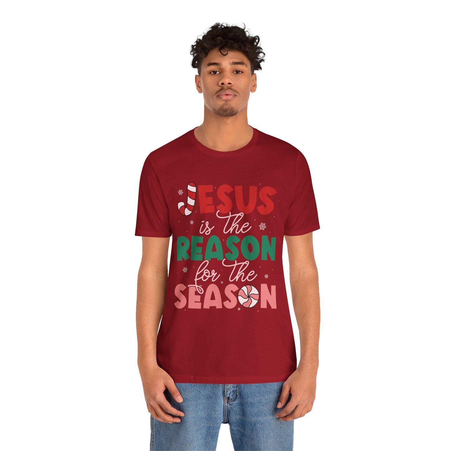 Retro Christmas Jesus Shirt – Christian “Reason for the Season” Faith Holiday Tee