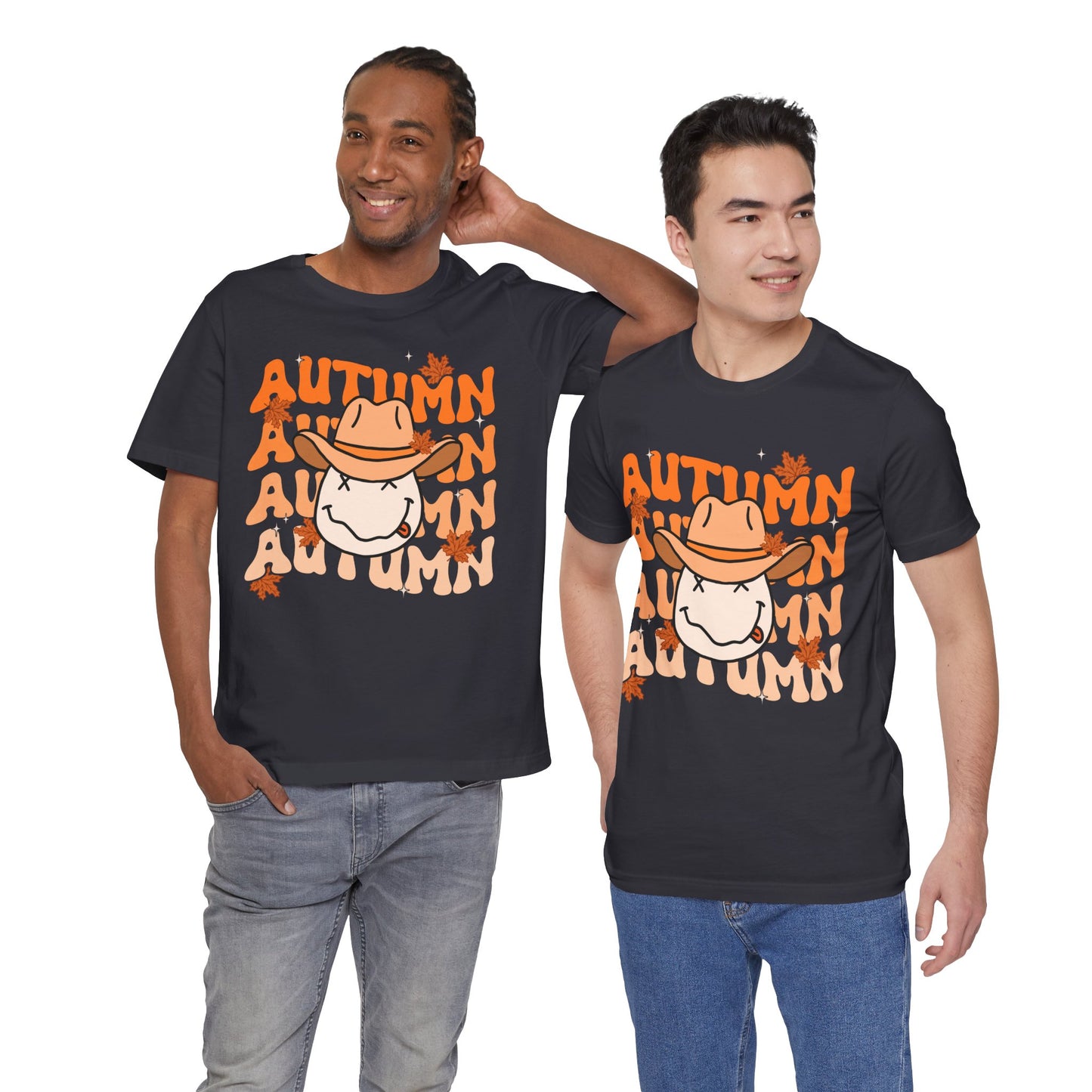 Retro Groovy Fall Shirt – Vintage 70s Smile Face Pumpkin Halloween Tee