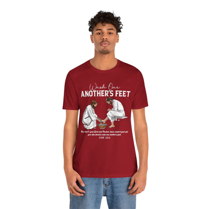 Wash One Another’s Feet Shirt – John 13:14 Christian Servant Heart Tee