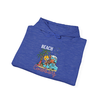 Beach Cowboy Hoodie – Tropical Palm Tree Western Rodeo Texas Pullover