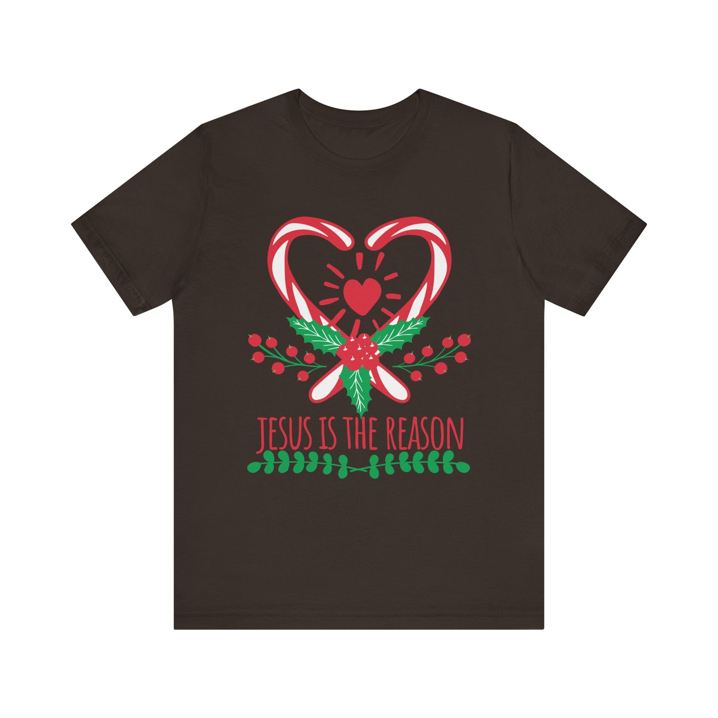 Candy Cane Jesus Shirt – Christian Christmas Pajama Tee, Cute Holiday Faith Top