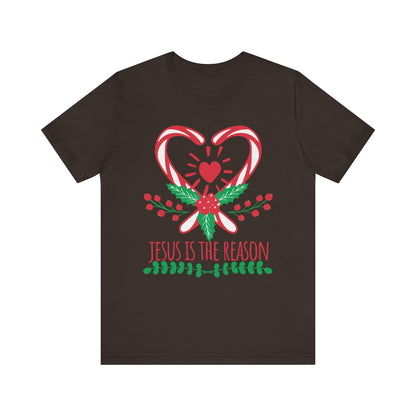 Candy Cane Jesus Shirt – Christian Christmas Pajama Tee, Cute Holiday Faith Top