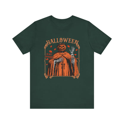 Halloween Is My Passion Jesus Cross Christian Jack O Lantern T-Shirt