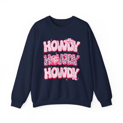 Disco Howdy Cowgirl Sweatshirt – Pink Leopard Western Rodeo Country Pullover