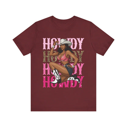 Howdy Black Cowgirl Shirt – Western Melanin Rodeo Queen Texas Tee