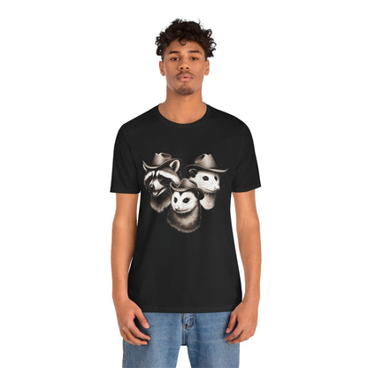 Cowboy Trash Trio Shirt – Opossum Raccoon Western Rodeo Funny Tee