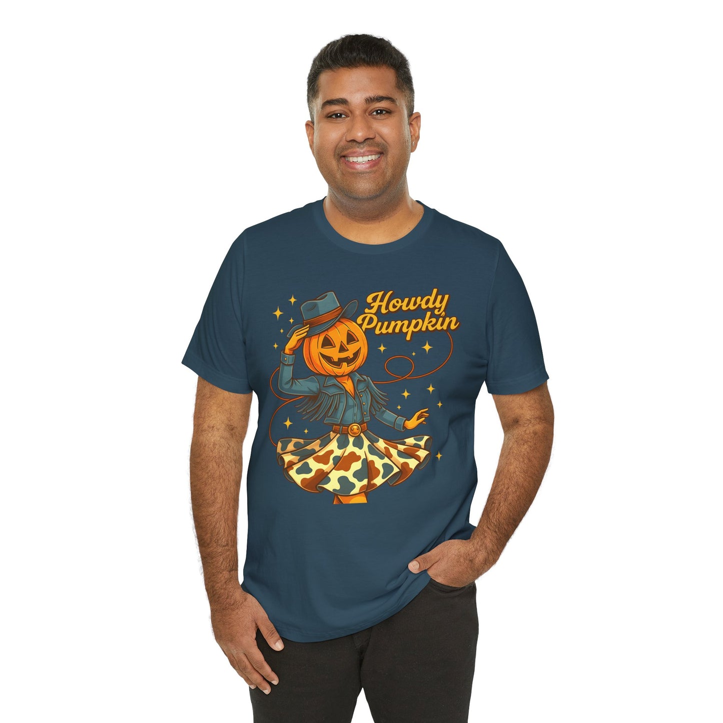 Howdy Pumpkin Shirt Cute Cowgirl Halloween Tee Western Fall Outfit for Women