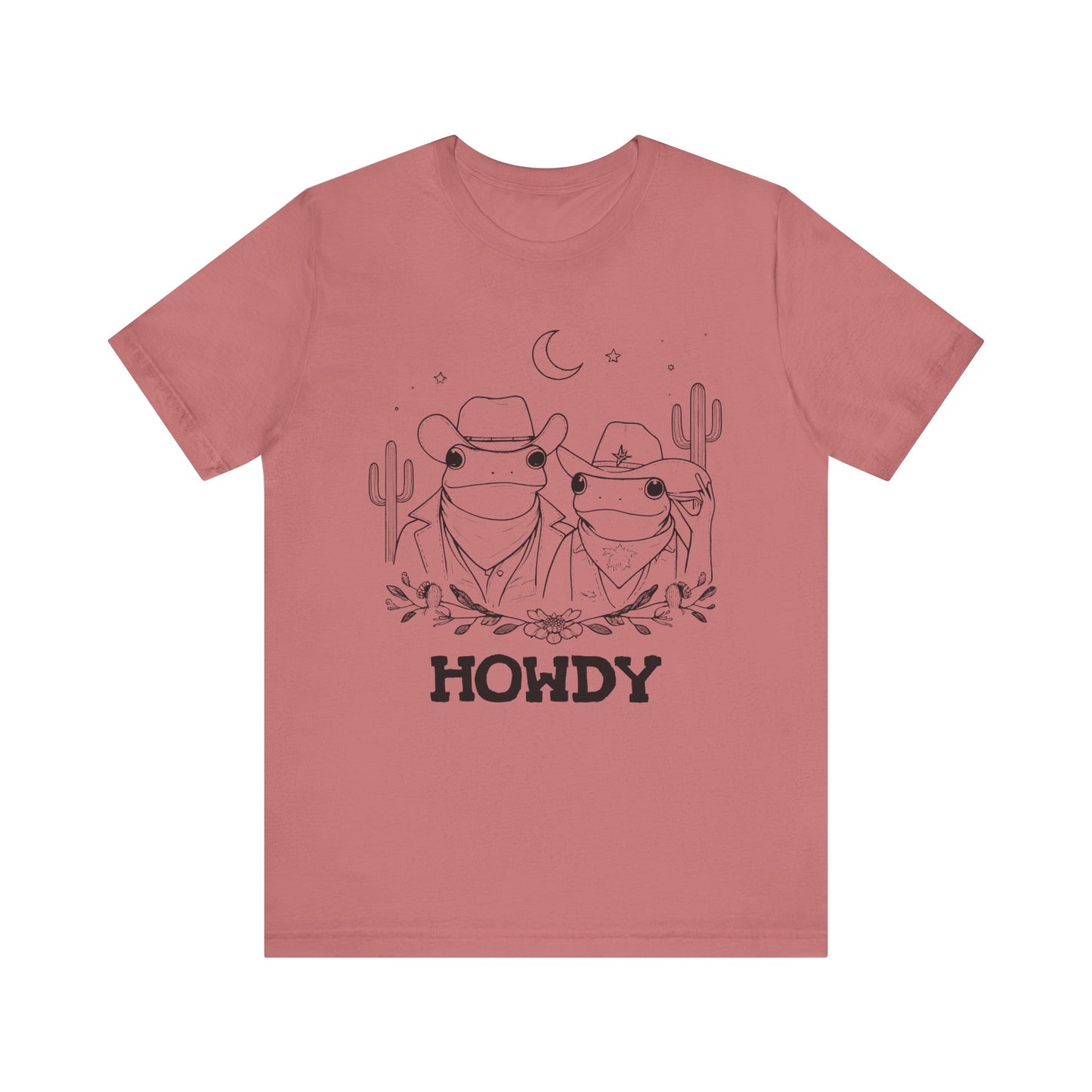 Howdy Frog Toad Couple Shirt – Cowboy Cowgirl Western Rodeo Cactus Tee