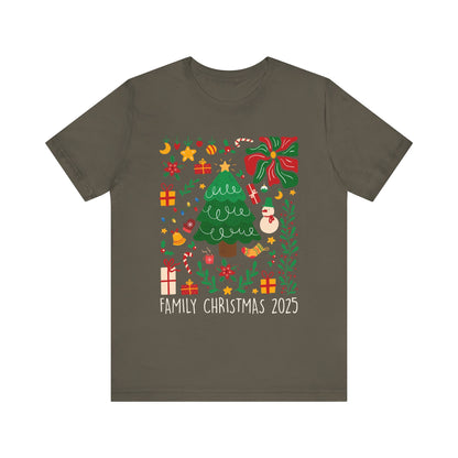 Family Christmas 2025 Shirt – Vintage Boho Holiday Family Group Shirt