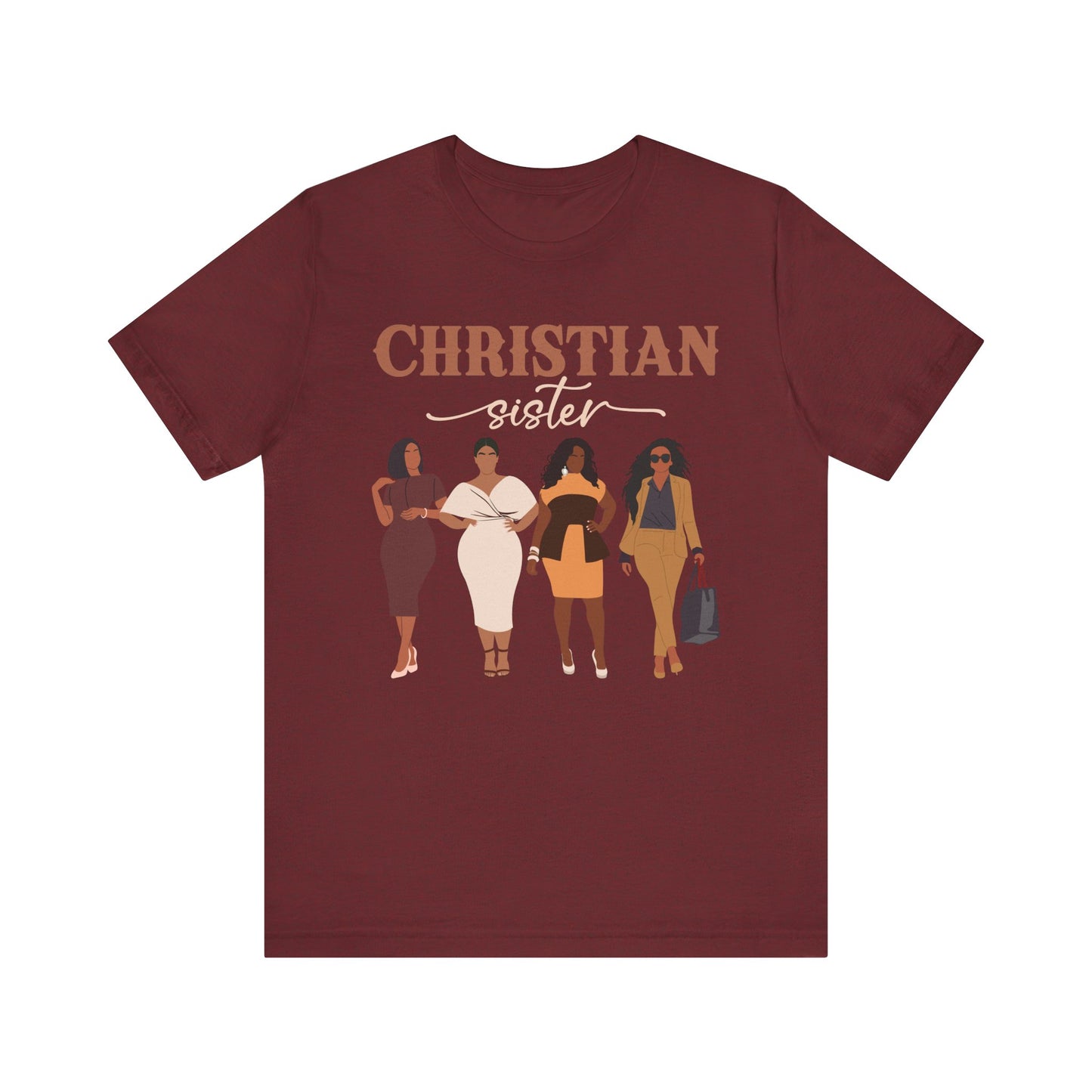 Christian Sister Melanin Shirt – Bold Black Woman of God Faith Graphic Tee