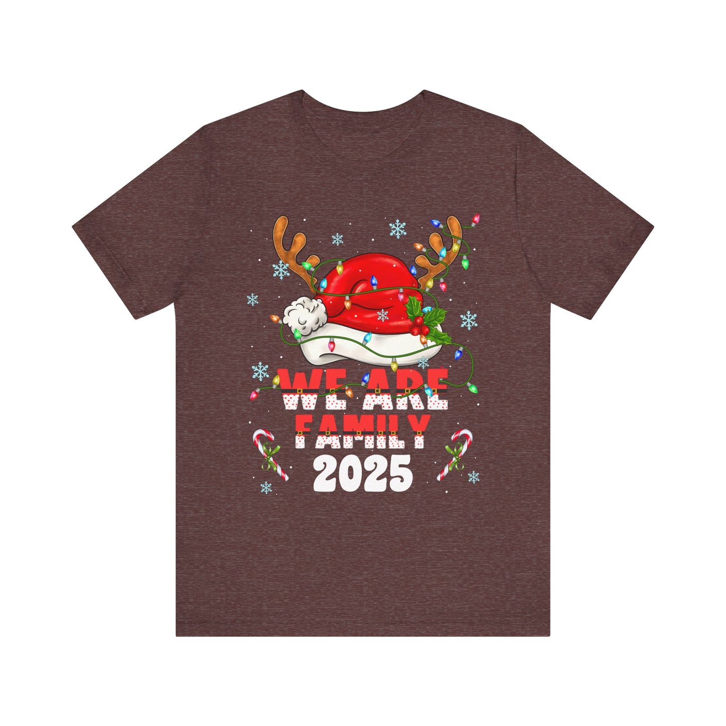 We Are Family 2025 Shirt – Matching Christmas Tree Santa Holiday Pajama Tee