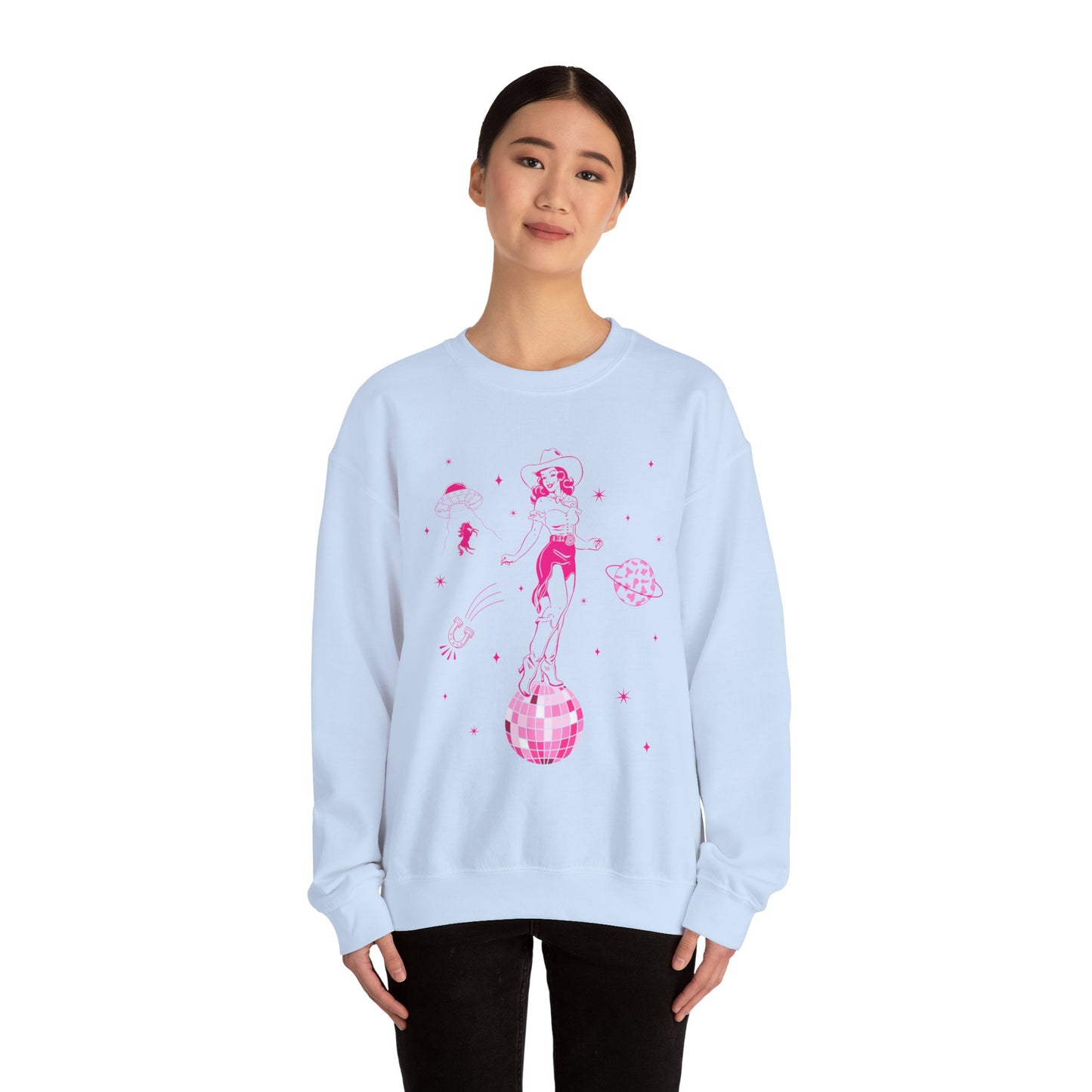 Western Cowgirl Howdy Sweatshirt – Disco Rodeo Space Bachelorette Pullover
