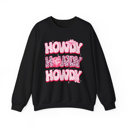 Disco Howdy Cowgirl Sweatshirt – Pink Leopard Western Rodeo Country Pullover